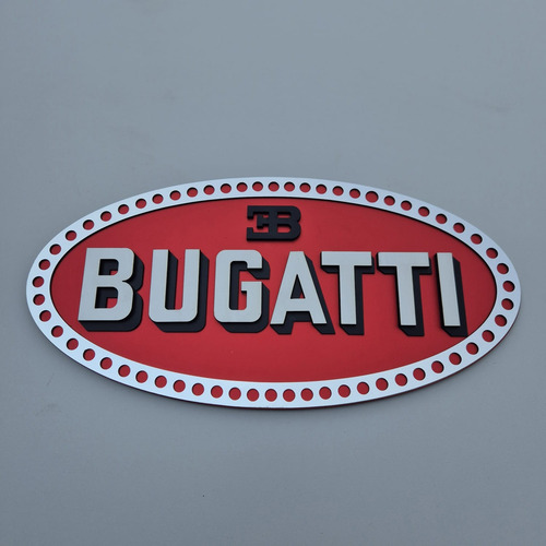 Cuadro3d Escudo Bugatti Roll Royce Aston Martin 40cm Exotic Bugatti