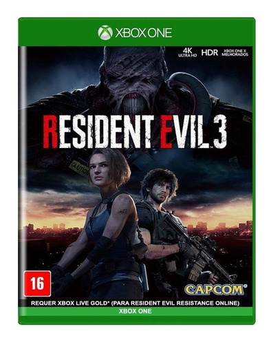 Resident Evil 3 Xbox One Re3 Mídia Física Novo Lacrado