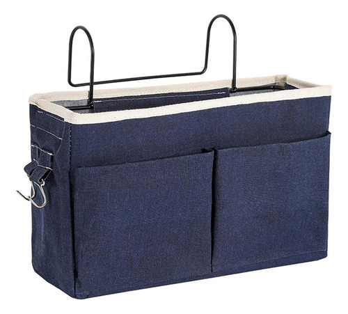 Organizador De Carrito De Cabecera Cama Azul Oscuro