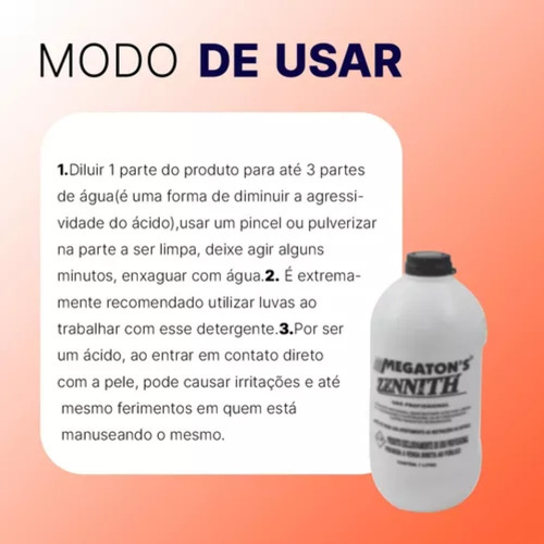 Zennith Produto De Limpeza P/ Ar Condicionado 1l - Original