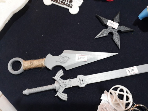 Kunai Naruto Hecho En 3d -leaf-