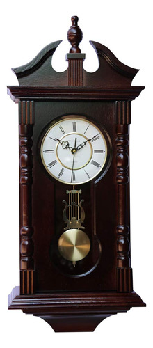 Reloj De Madera Con Pendulo Y Melodia. (48 Caracteres)