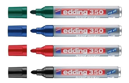 Imagen 1 de 1 de Marcador P/pizarra Metál. Recarg. Edding E350 Red. Verde
