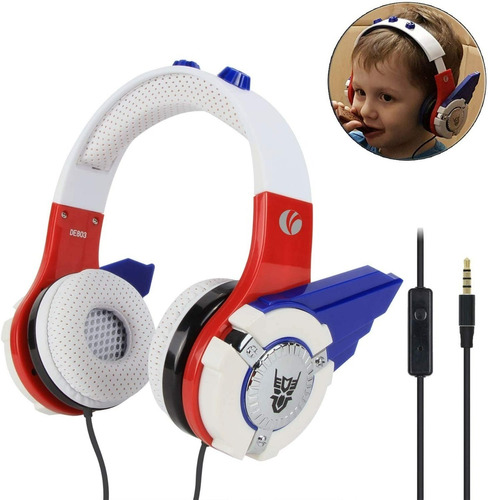 Headphones Auriculares Diseño Transformers Para Niños Robots