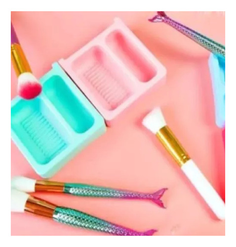 Mini Lavadero Limpiador De Brochas Maquillaje Esponjas