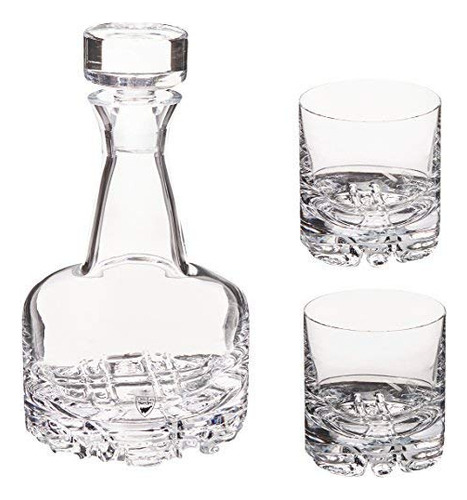 Orrefors Erik Set Decanter 3 Piezas Y 2 Gafas Old Fashioned Original