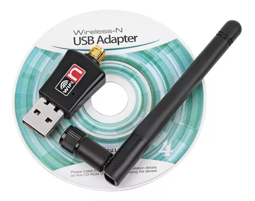 Adaptador Usb 2.0 Wifi 802.11n Con Antena Wireless 300mbps