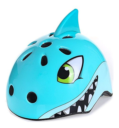 Casco Infantil Casco De Bicicleta Shark Para Niños Pequeños,