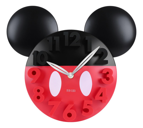 Meidi Clock Mickey Mouse Concept - Reloj De Pared, Numeros 3
