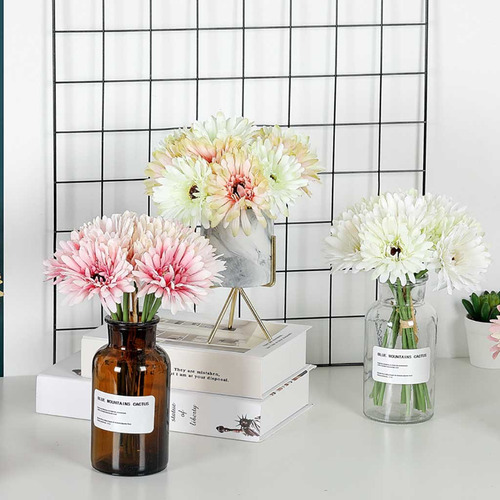 Ramo De Boda De Gerbera Con Flores Falsas De Seda Artificial