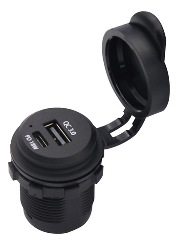 Tipo C Usb Del Zócalo Del Cargador Del Coche De 12v 24v 18w