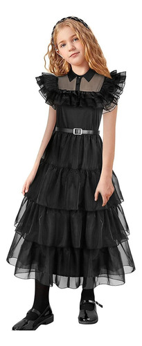 Adams Vestido Falda Miércoles Vestido Negro Adulto Y Niño Co