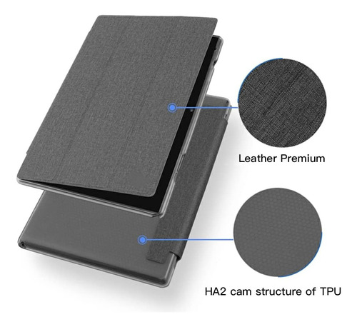 Funda Delgada Con Tapa Soporte Triple Para Tableta Zb10