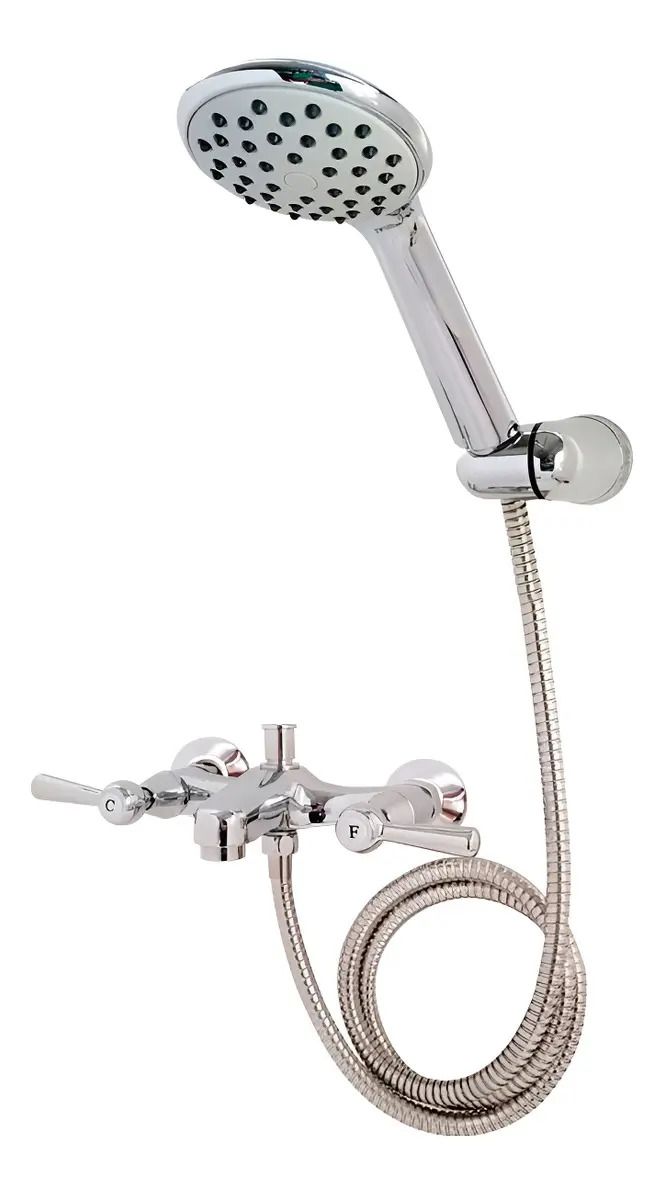 Griferia Ducha Aqualaf 2040 Itati Lever Exterior Con Transf