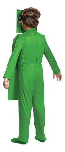 Disfraz De Minecraft Creeper Para Niño Color Verde 4 A 12 Añ