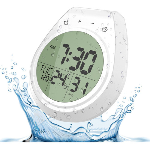 Reloj De Ducha Digital Interior Con Ventosa Pantalla