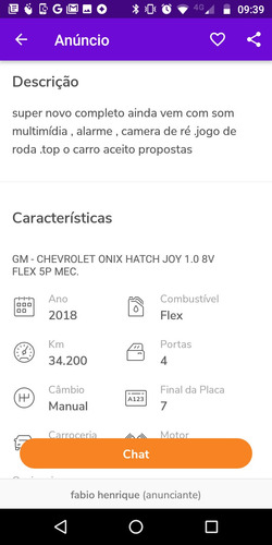 Chevrolet Onix 2018 1.0 Joy 5p