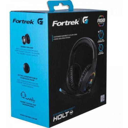 Imagem 7 de 7 de Headset Gamer Rgb Holt Preto Fortrek