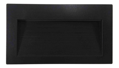 Balizador Embutir Parede Led 115x44mm 3w 3000k - Saveenergy Cor Preto 110V/220V