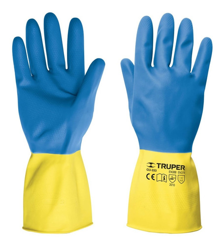 Guantes De Látex Reforzados Para Limpieza, Medianos