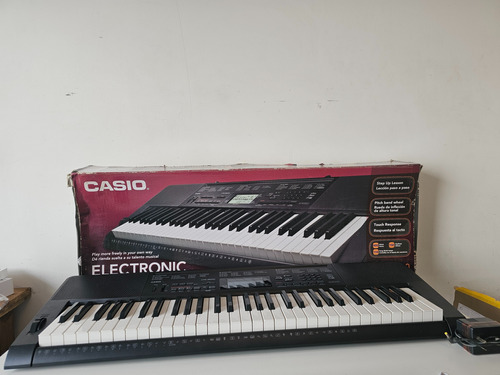 Teclado Electrónico Casio Ctk 3200 Con Fuente Y Soporte 