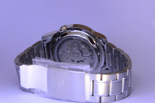 Reloj Seiko 5 Snke53 Para Hombre Acero Inoxidable Automático Plateado Plateado Negro