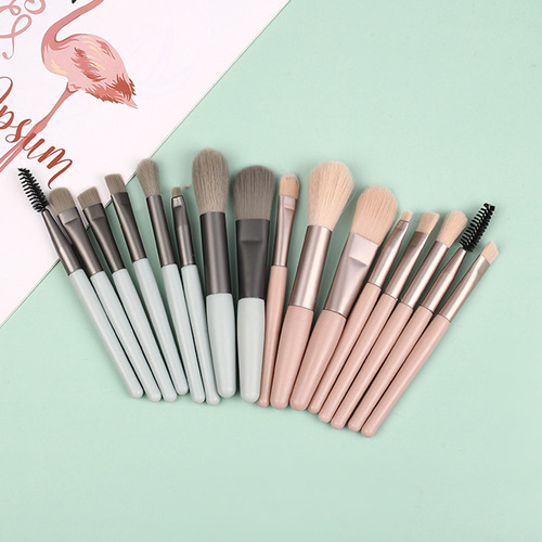 Set De Brochas Maquillaje 8pcs Pincel Rubor / Base / Sombray