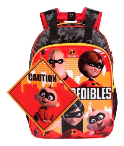 Mochila Escolar Infantil Masculina Os Incríveis Dermiwil Cor Vermelho