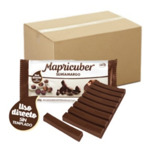Chocolate Mapricuber Tableta Semiamargo X4800gr (6x800gr)