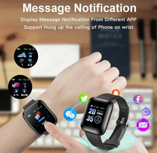 Imagen 9 de 10 de Smartwatch D20 Pro Negro