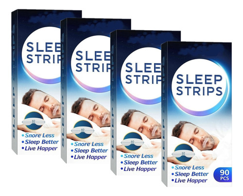 4 X Sleep Strips Strip Strip, Cinta Adhesiva Antironquido,