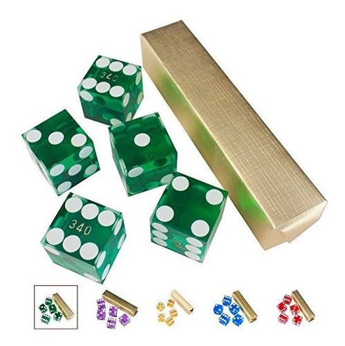 Set Dados Casino Verde 19mm Productos Para Juegos