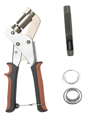 Kit De Herramientas De Alicates Para Ojales, Plata 100pcs