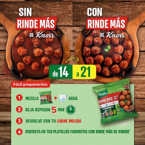 Rendidor Y Sazonador Rinde Más De Knorr En Polvo 70 G