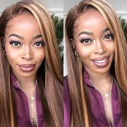 Conjunto De Encaje Frontal Para Mujer H Wigs, Cabello Rizado