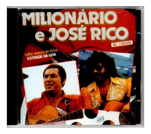 Cd Milionário E José Rico Estrada Da Vida No Cinema, Novo.