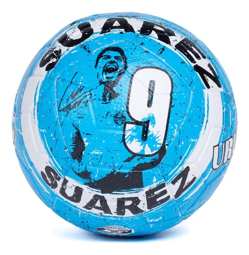 Mini Bola De Futebol De Campo Suárez Grêmio Cor Azul