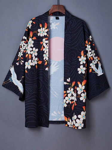 Camisa Tipo Kimono Para Hombre, Disfraz De Samurái Haori Yuk