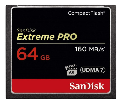 Cartão De Memória Compact Flash Cf Sandisk 64gb Extreme Pro