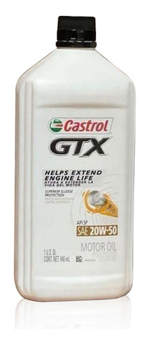 Oferta!! Aceite Mineral 20w-50 Castrol 1l. Nuevo Y Sellado.