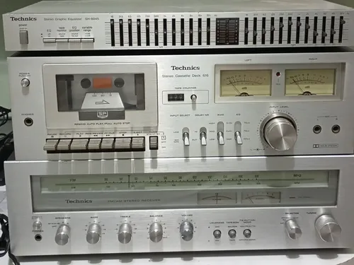 Set Technics - Receiver, Tape Deck E Equalizador | MercadoLivre