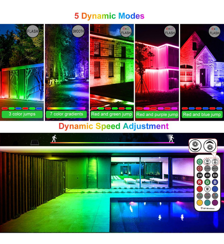 Barra Led 25w Rgb Con Control Remoto Para Bar Jardín Fiesta