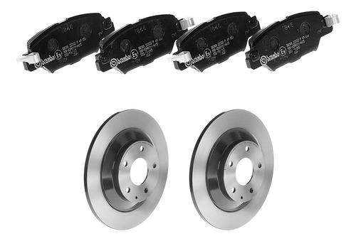 Paq Balatas Bajos Metales + Discos Tras Brembo Cx-5 16 - 20