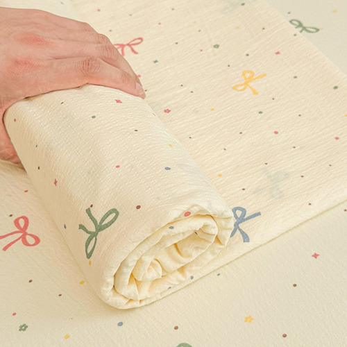 Juego De Sábanas A Doble Capa Estilo Crema 120*230cm