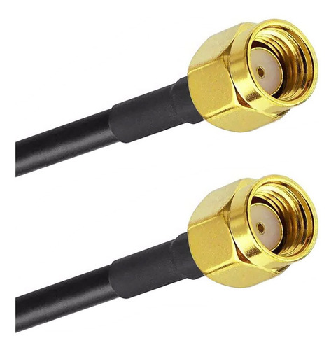Cabo Pigtail 50cm Sma Macho Reverso + Sma Macho Reverso