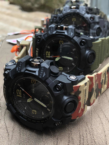 4x Relogios Skmei 1155 Provad'agua Coleção Militar Qualidade