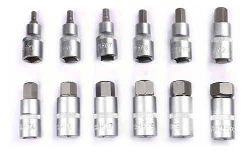 Conjunto De Chaves Hexagonais Pesadas De 1/2 Drive, Soquetes