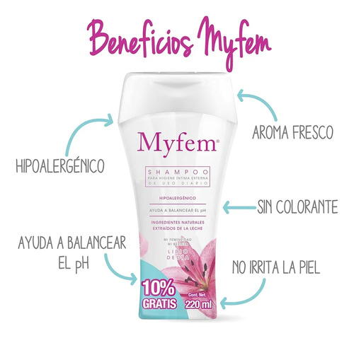 Shampoo Íntimo Myfem Paquete De 6