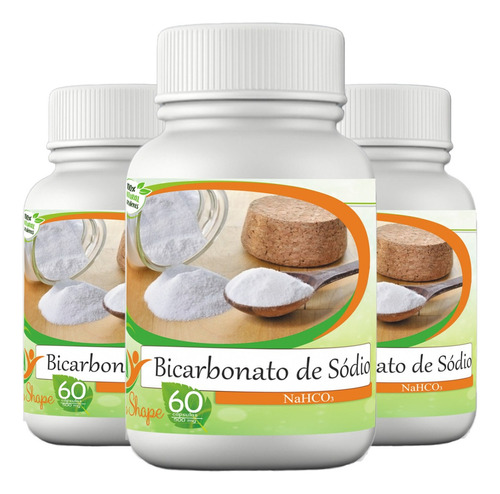Bicarbonato De Sódio De 500mg 180 Cápsulas 24h Sabor Without Flavor