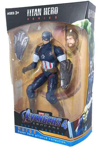Juguete Muñeco Capitan America Con Accesorios End Game